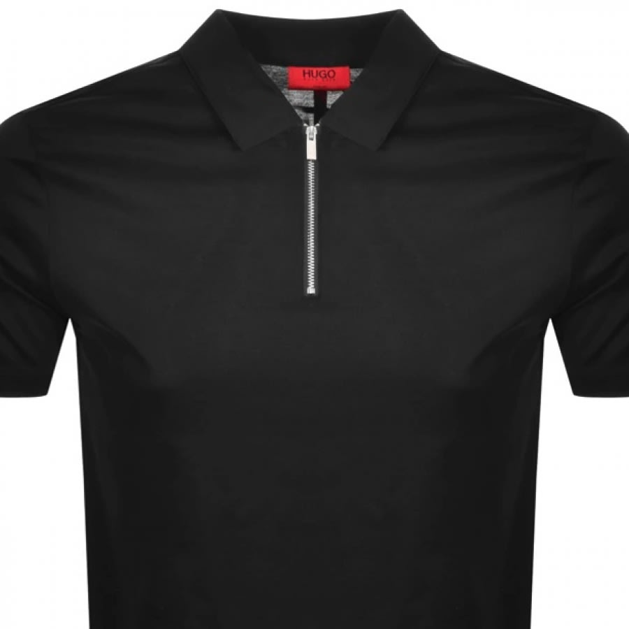 Alternative Image for ProductHUGO Dilvio Zip Polo T Shirt Black2
